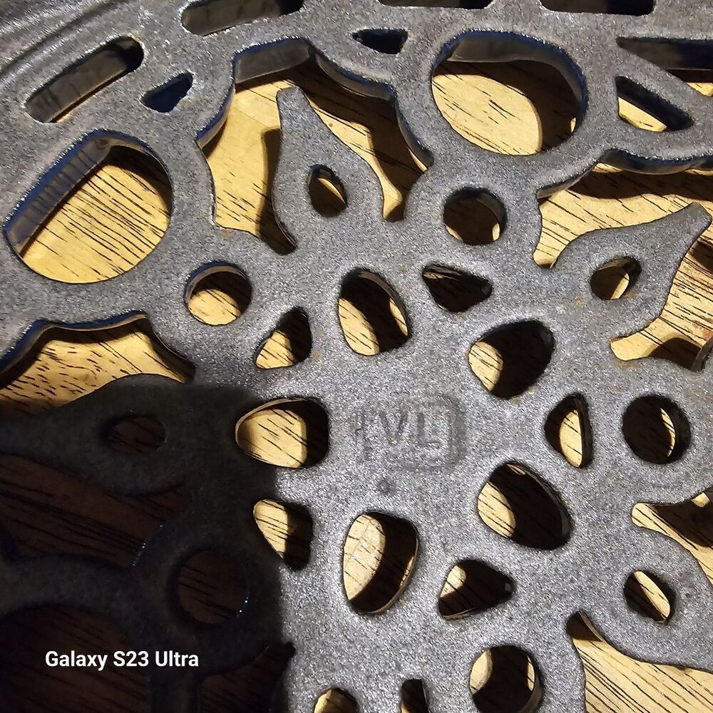 Le Creuset Trivet Warmer Pot Stand Cast Iron Enamel Candle Blue Oval France - Picture 5 of 9